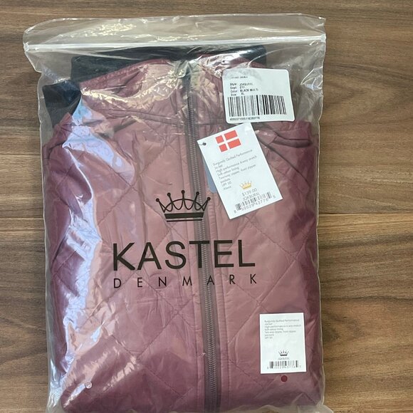 Kastel Denmark Women's Quilted Perfomance Jacket - Burgundy & Black - XL - Picture 5 of 5
